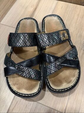 Alegria Victoriah Sandals Diamonds Forever VIC-283 size 37 Metallic Geometric